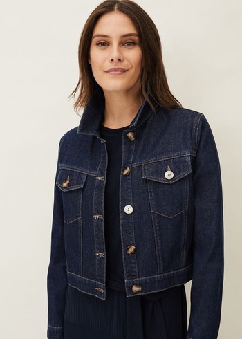 Phase Eight Caitlin Denim Jackets Blue Australia | FI8659071